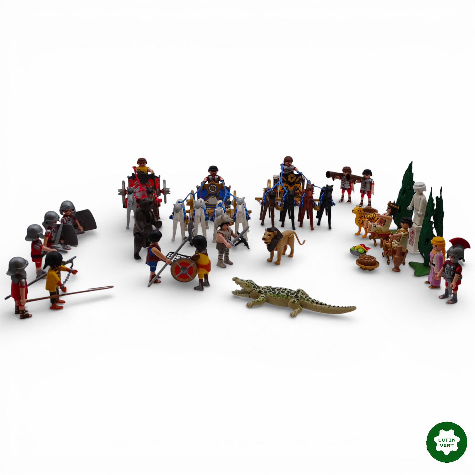 Voir photo 2 de Playmobil pièce unique « Course de chars Romains et gladiateurs » d'occasion PLAYMOBIL - Dès 4 ans | Ref 13131 Playmobil pièce unique « Course de chars Romains et gladiateurs » d'occasion PLAYMOBIL - Dès 4 ans | Ref 13131 Très bon état - Vue 2 -